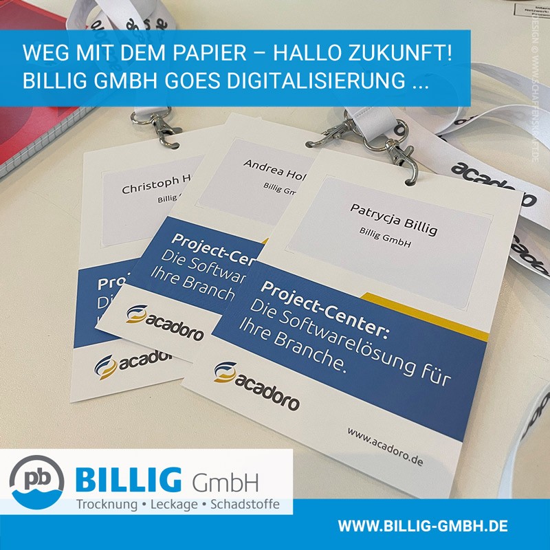 Weg mit dem Papier – Hallo Zukunft! Billig GmbH goes Digitalisierung ...